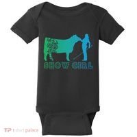 Show Girl Fun Livestock Cattle Showing Baby Bodysuit thumb 0