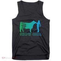 Show Girl Fun Livestock Cattle Showing Tank Top thumb 0