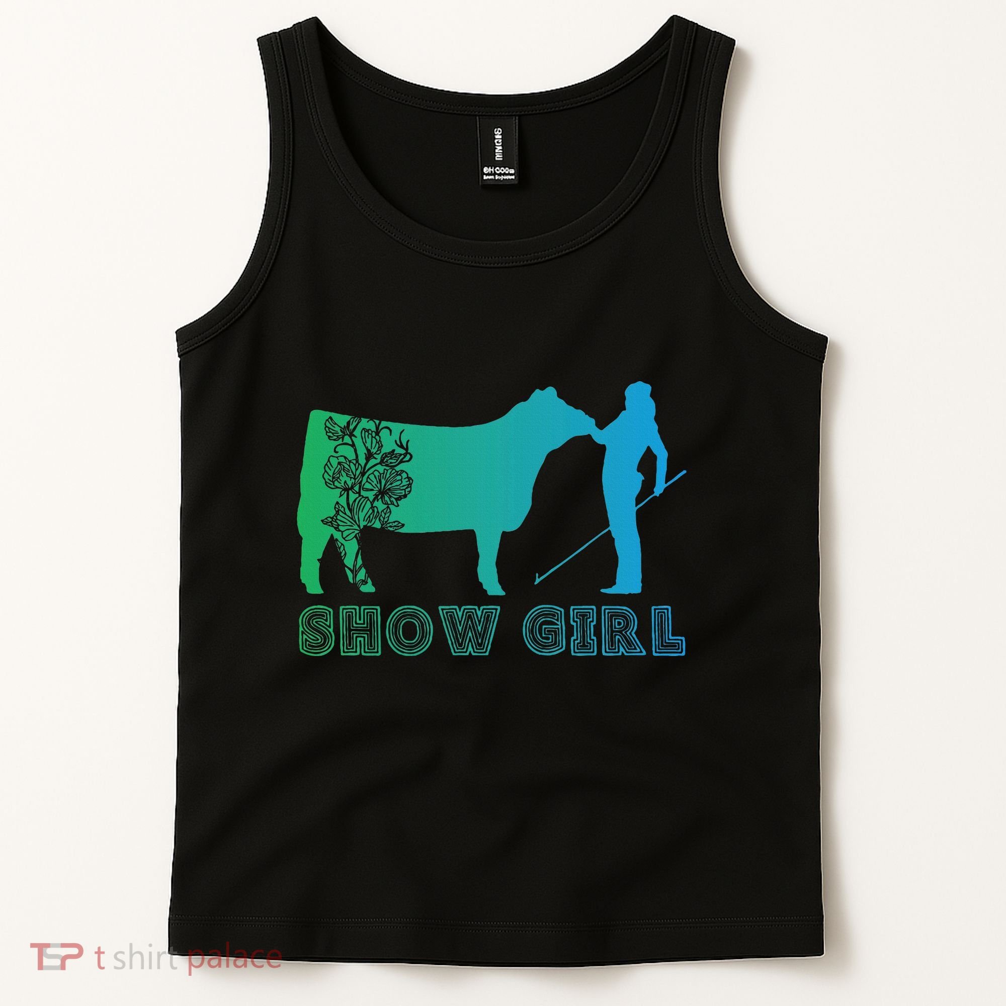 Show Girl Fun Livestock Cattle Showing Tank Top