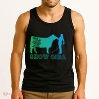 Show Girl Fun Livestock Cattle Showing Tank Top thumb 3