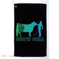 Show Girl Fun Livestock Cattle Showing Golf Towel thumb 0