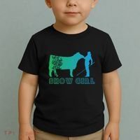 Show Girl Fun Livestock Cattle Showing Toddler T-Shirt thumb 2