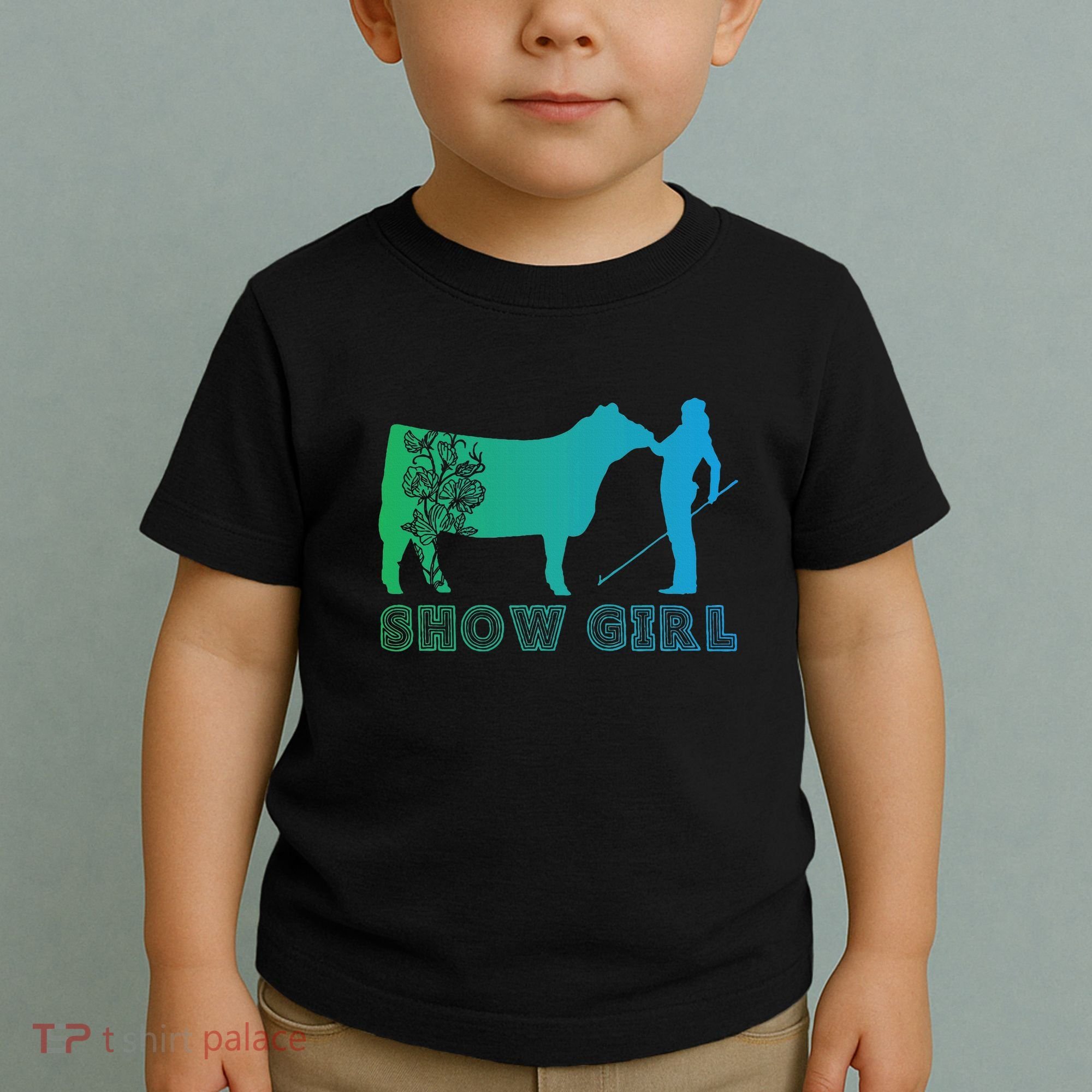 Show Girl Fun Livestock Cattle Showing Toddler T-Shirt