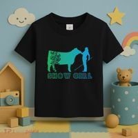 Show Girl Fun Livestock Cattle Showing Toddler T-Shirt thumb 3