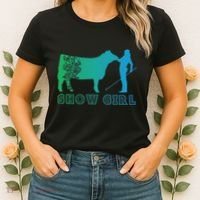 Show Girl Fun Livestock Cattle Showing Women's T-Shirt thumb 2