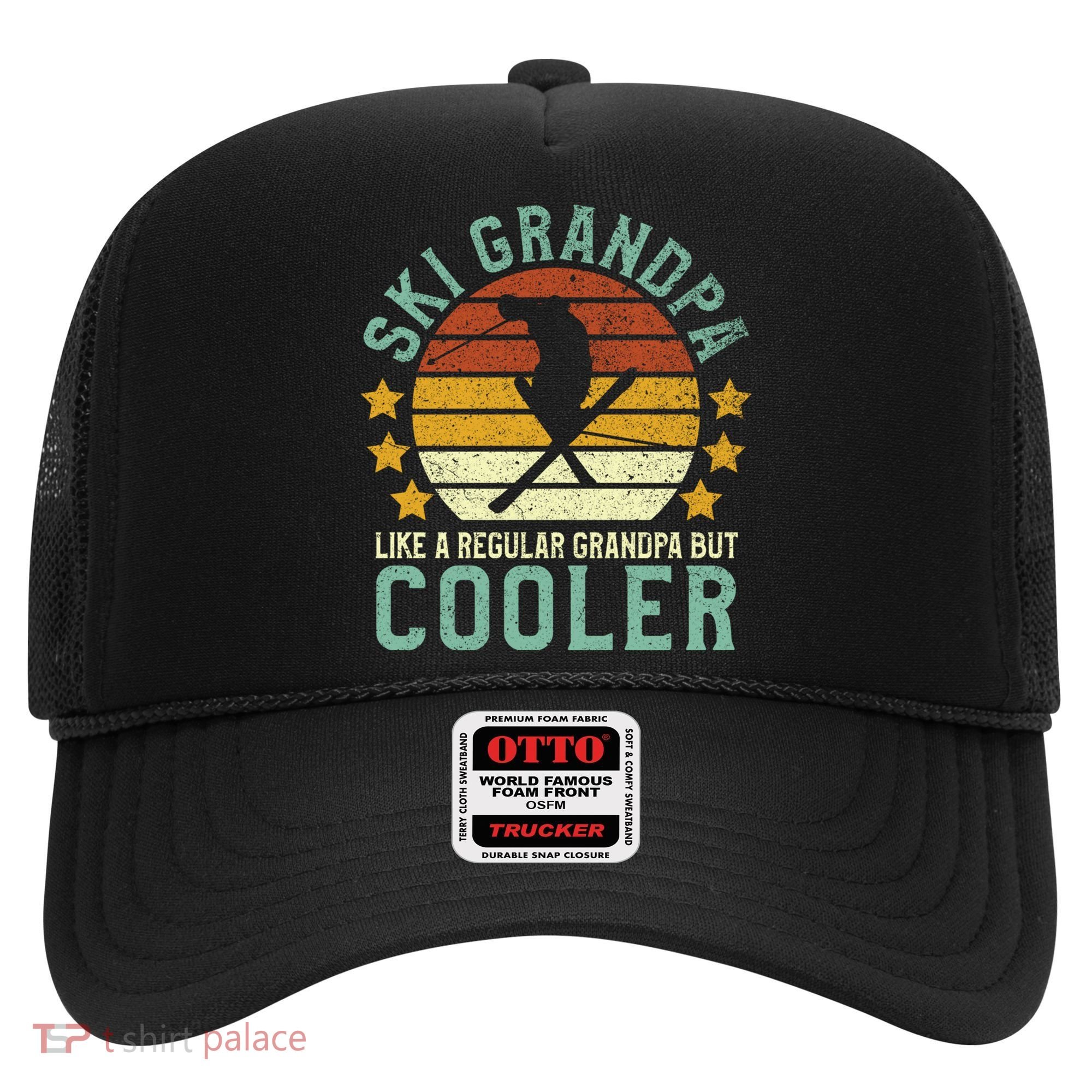 Ski Grandpa Funny Gift Funny Grandfather Skier & Skiing Lover Gift Hat