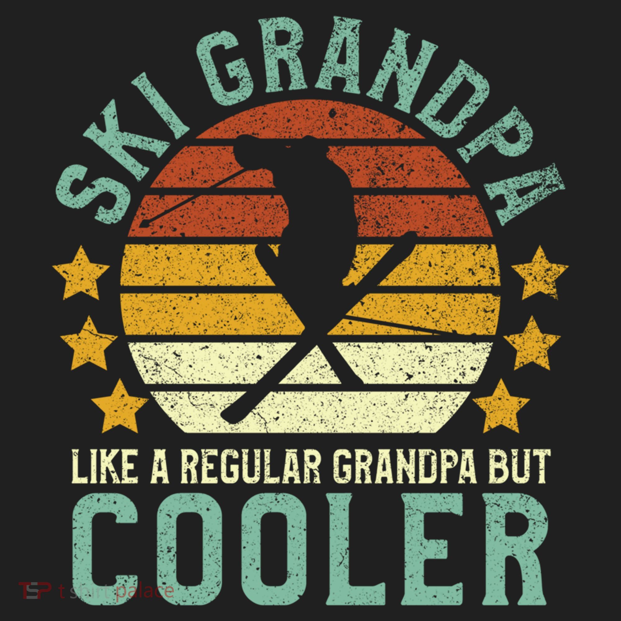 Ski Grandpa Funny Gift Funny Grandfather Skier & Skiing Lover Gift Hat