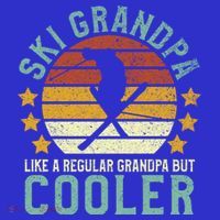 Ski Grandpa Funny Gift Funny Grandfather Skier & Skiing Lover Gift Long Sleeve Shirt thumb 2
