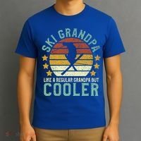 Ski Grandpa Funny Gift Funny Grandfather Skier & Skiing Lover Gift T-Shirt thumb 3