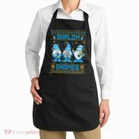 Shalom Gnomes Funny Ugly Hanukkah Sweater Chanukah Apron thumb 2
