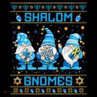Shalom Gnomes Funny Ugly Hanukkah Sweater Chanukah Coffee Mug thumb 5