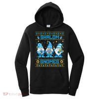 Shalom Gnomes Funny Ugly Hanukkah Sweater Chanukah Women's Hoodie thumb 0