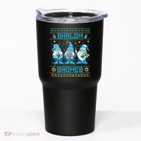 Shalom Gnomes Funny Ugly Hanukkah Sweater Chanukah Tumbler thumb 0