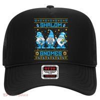 Shalom Gnomes Funny Ugly Hanukkah Sweater Chanukah Hat thumb 0