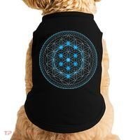 Sacred Geometry Flower Of Life With Kabbalah Tree Doggie Tank thumb 0