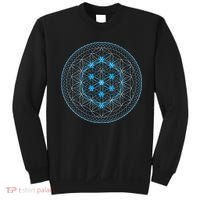 Sacred Geometry Flower Of Life With Kabbalah Tree Sweatshirt thumb 0