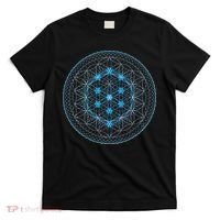 Sacred Geometry Flower Of Life With Kabbalah Tree T-Shirt thumb 0