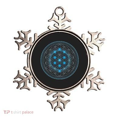 Sacred Geometry Flower Of Life With Kabbalah Tree Ornament