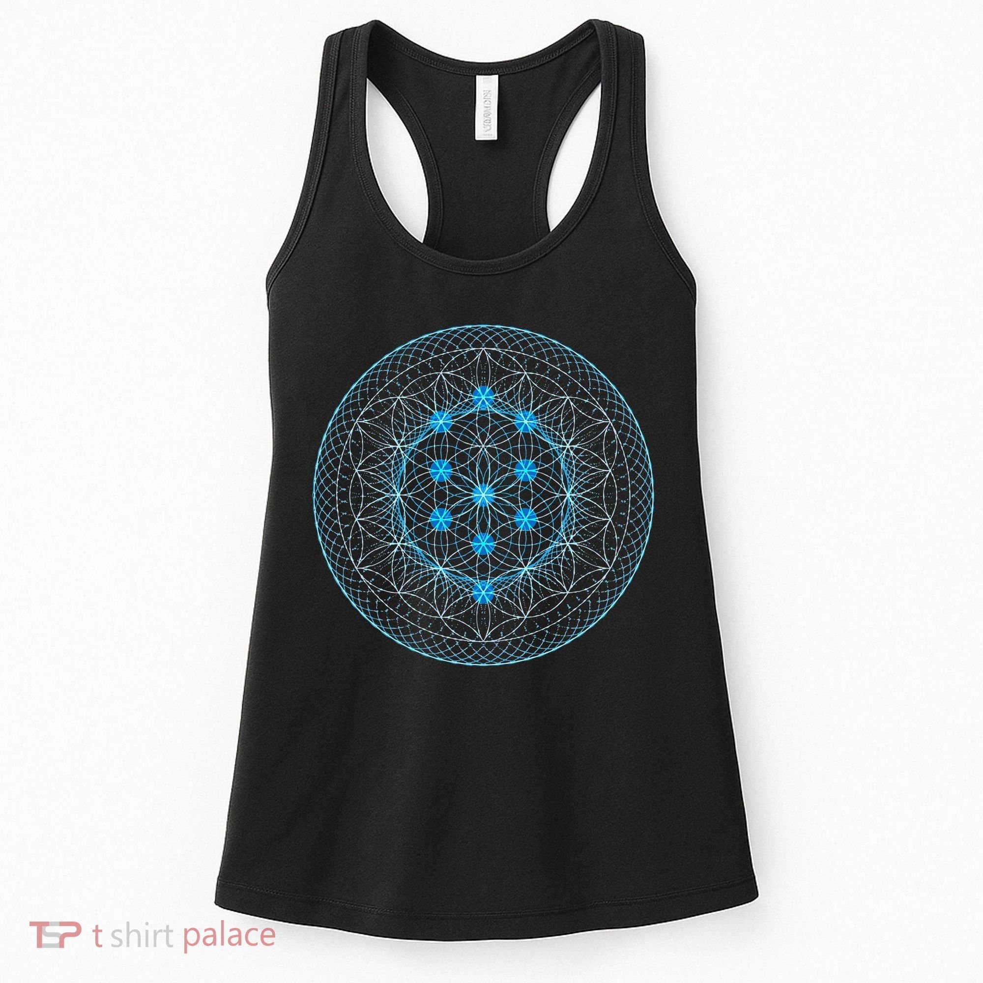 Sacred Geometry Flower Of Life With Kabbalah Tree Women's Tank Top