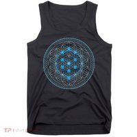 Sacred Geometry Flower Of Life With Kabbalah Tree Tank Top thumb 0