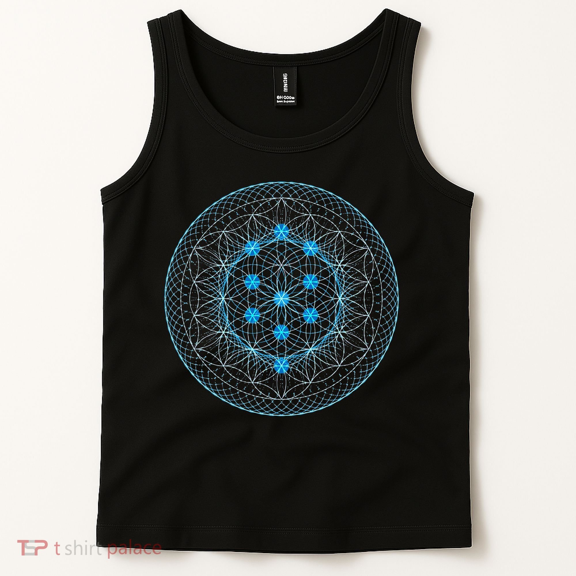 Sacred Geometry Flower Of Life With Kabbalah Tree Tank Top
