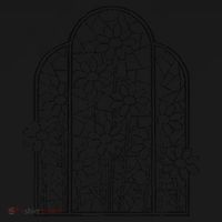 Stained Glass Flower Wildflower Kaleidoscope Church Window Backpack thumb 2