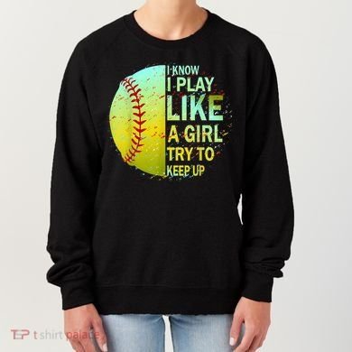 Softball Gift For Girls Women's Sweatshirt