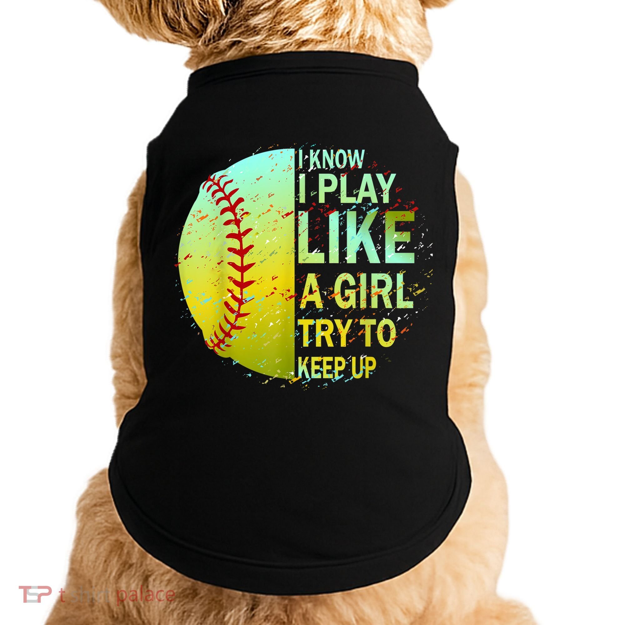 Softball Gift For Girls Doggie Tank
