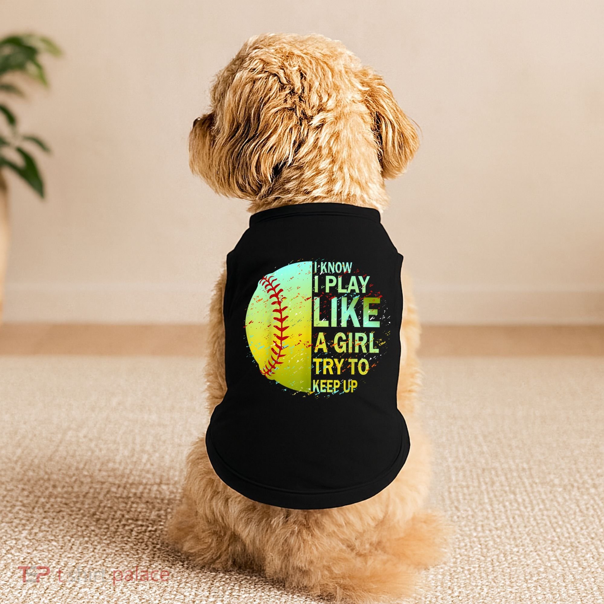 Softball Gift For Girls Doggie Tank