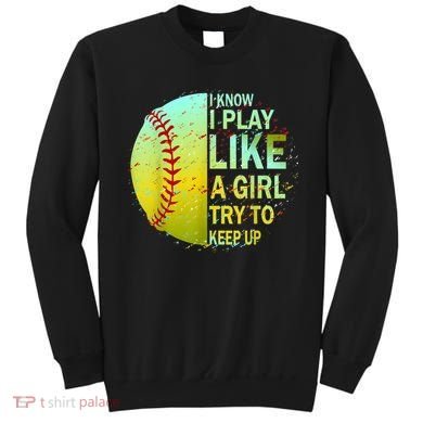Softball Gift For Girls Sweatshirt