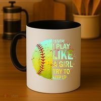 Softball Gift For Girls Coffee Mug thumb 4