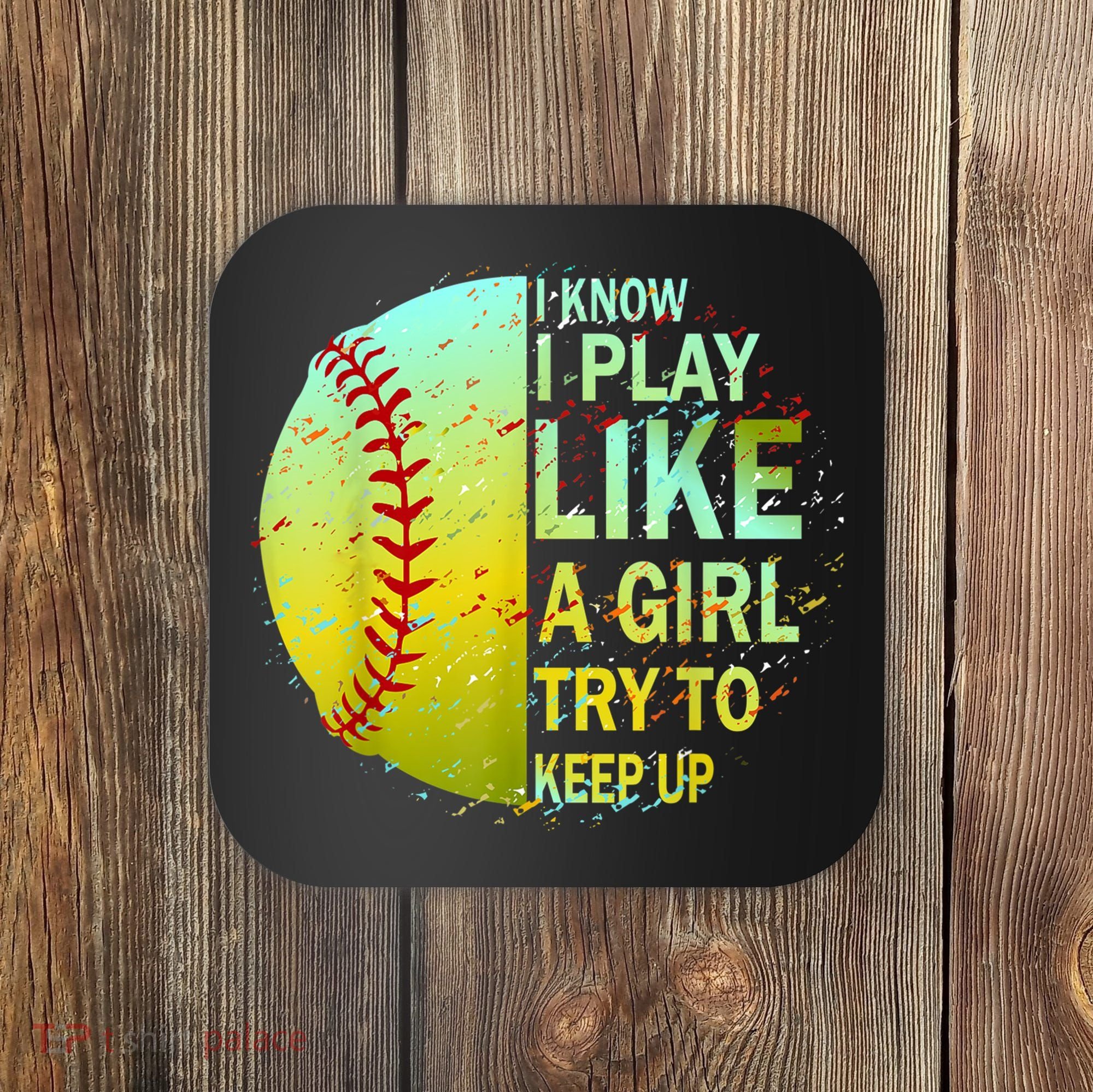 Softball Gift For Girls Coaster