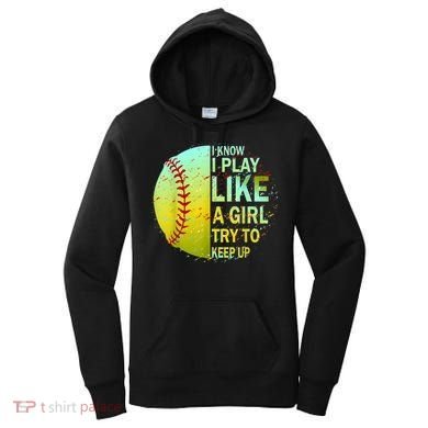 Softball Gift For Girls Women's Hoodie