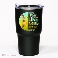 Softball Gift For Girls Tumbler thumb 0