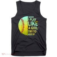 Softball Gift For Girls Tank Top thumb 0
