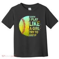 Softball Gift For Girls Toddler T-Shirt thumb 0