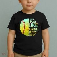 Softball Gift For Girls Toddler T-Shirt thumb 2