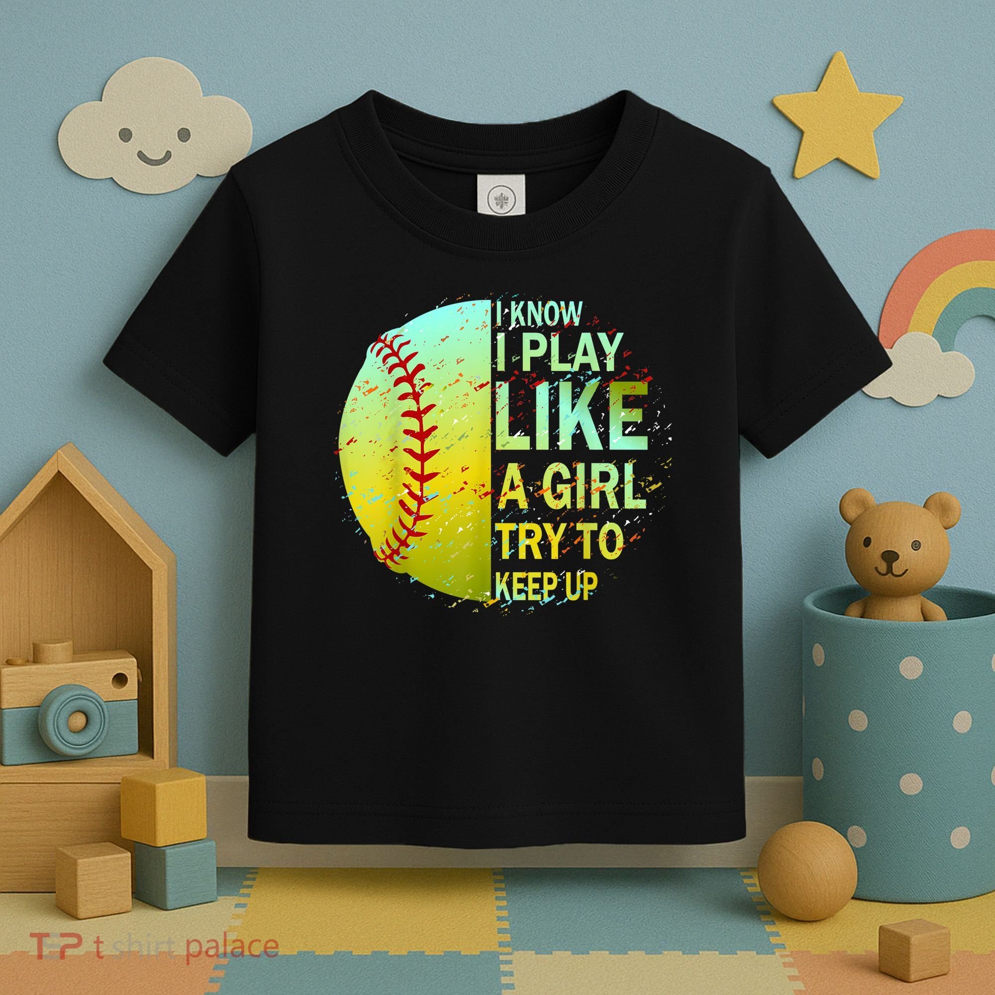 Softball Gift For Girls Toddler T-Shirt
