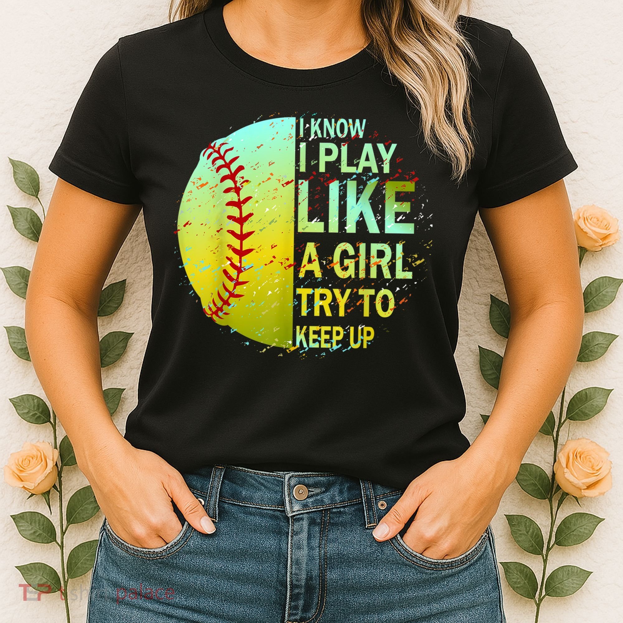 Softball Gift For Girls Women's T-Shirt