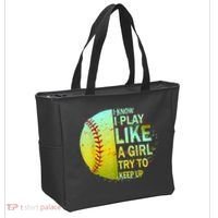 Softball Gift For Girls Tote Bag thumb 2