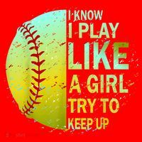 Softball Gift For Girls Santa Hat thumb 1