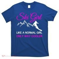 Ski Girl Funny Skiing Gift Girls Winter Sport Lover Gift T-Shirt thumb 0