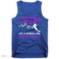 Ski Girl Funny Skiing Gift Girls Winter Sport Lover Gift Tank Top thumb 0