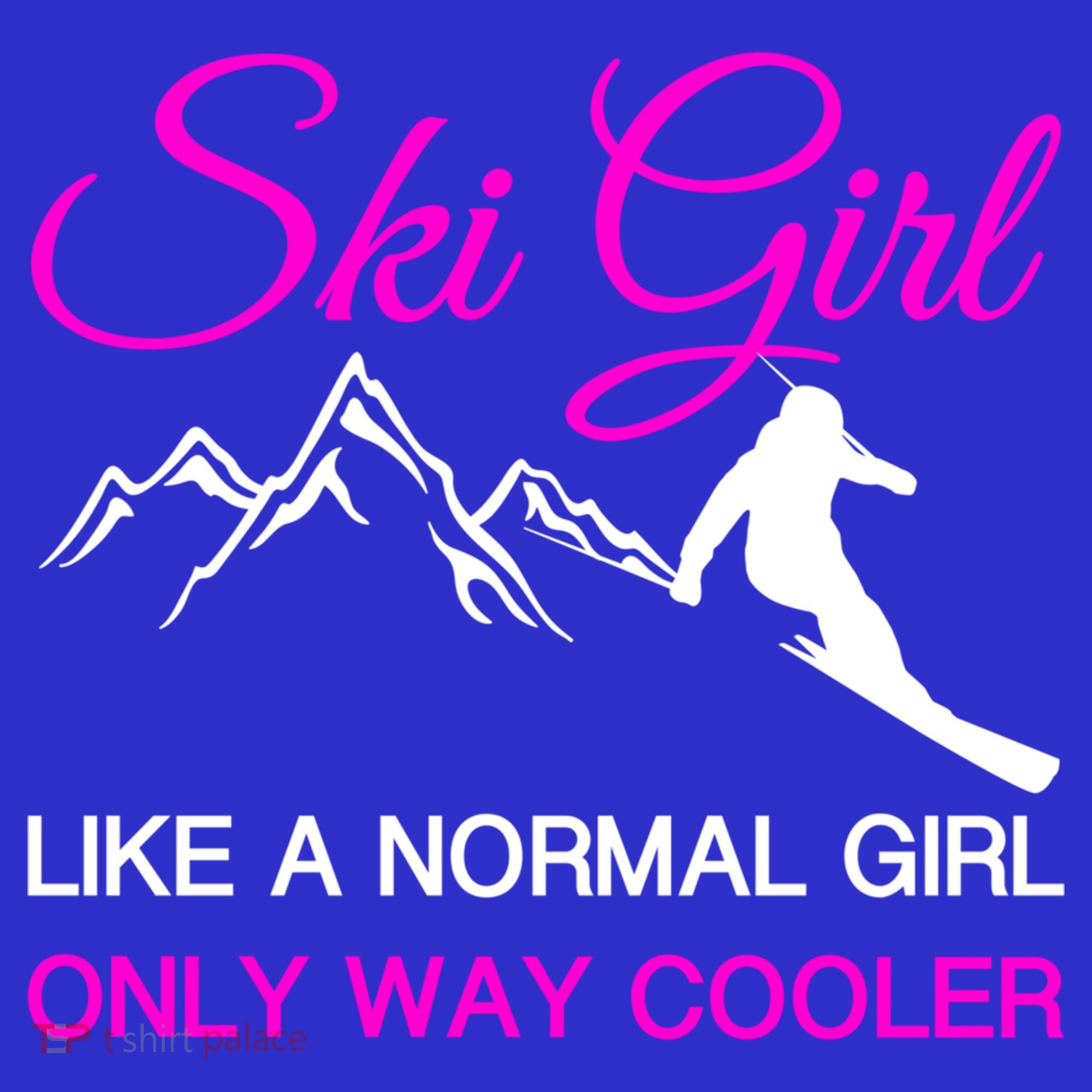 Ski Girl Funny Skiing Gift Girls Winter Sport Lover Gift Tank Top
