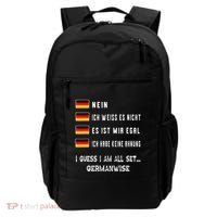 Speaking German Funny Deutsch Student German Language Backpack thumb 0