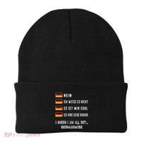 Speaking German Funny Deutsch Student German Language Beanie thumb 0