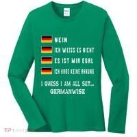 Speaking German Funny Deutsch Student German Language Women's Long Sleeve Shirt thumb 0