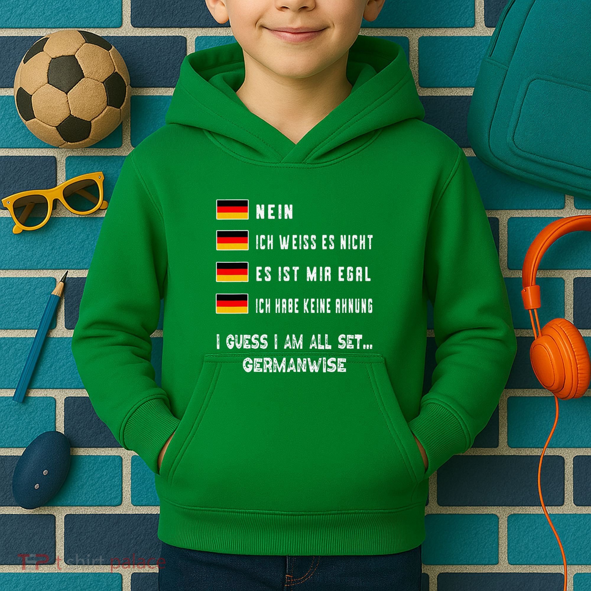 Speaking German Funny Deutsch Student German Language Kids Hoodie