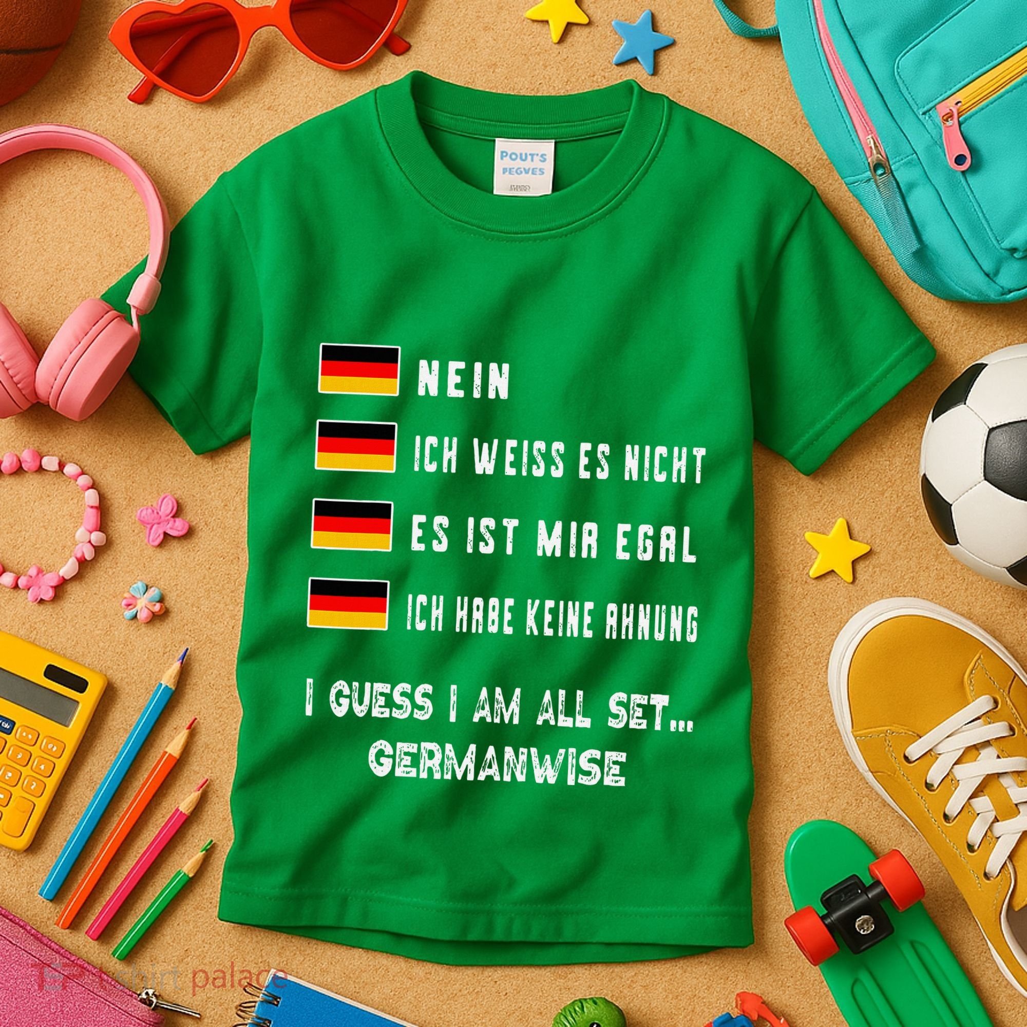 Speaking German Funny Deutsch Student German Language Kids T-Shirt
