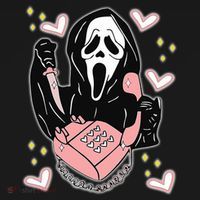 Scary Ghost Face Phone Ghostface Calling USA-Made Doggie Bandana thumb 2